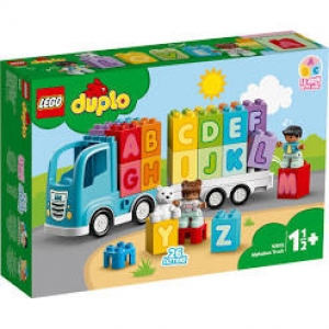 LEGO 10915 DUPLO My First Alfabet speelgoedvrachtwagen voor peuters van 1,5 jaar, Educatieve letterstenen, Educatie voor peuters
